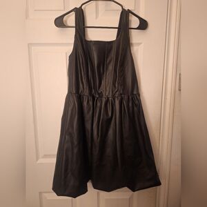 Leather dress